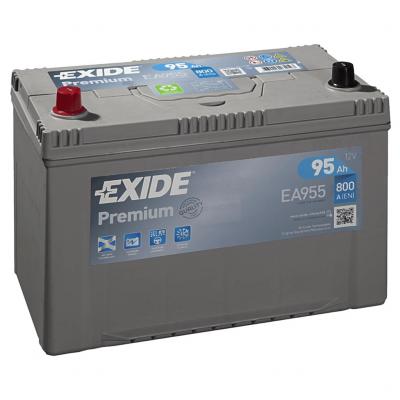Exide Premium EA955 akkumulátor, 12V 95Ah 800A B+ japán
